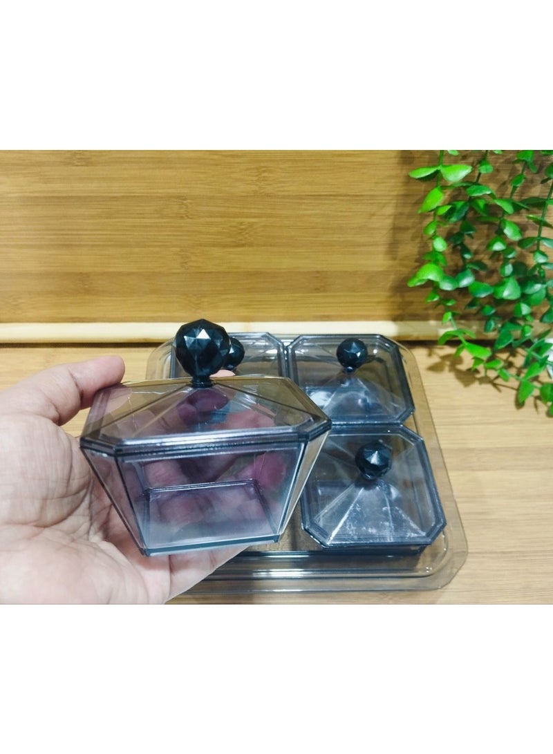 طقم تسالي اكريليك 4*1 -فاميه - Image 3